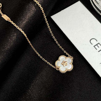 [アンジェラジュエリー]ラッキースプリング ローズゴールド モップブレスレット