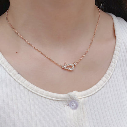 [アンジェラジュエリー]フォース10 ピンクゴールド ダイヤモンドネックレス
