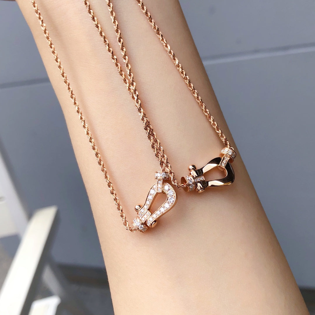 [アンジェラジュエリー]フォース10 ピンクゴールド ダイヤモンドネックレス
