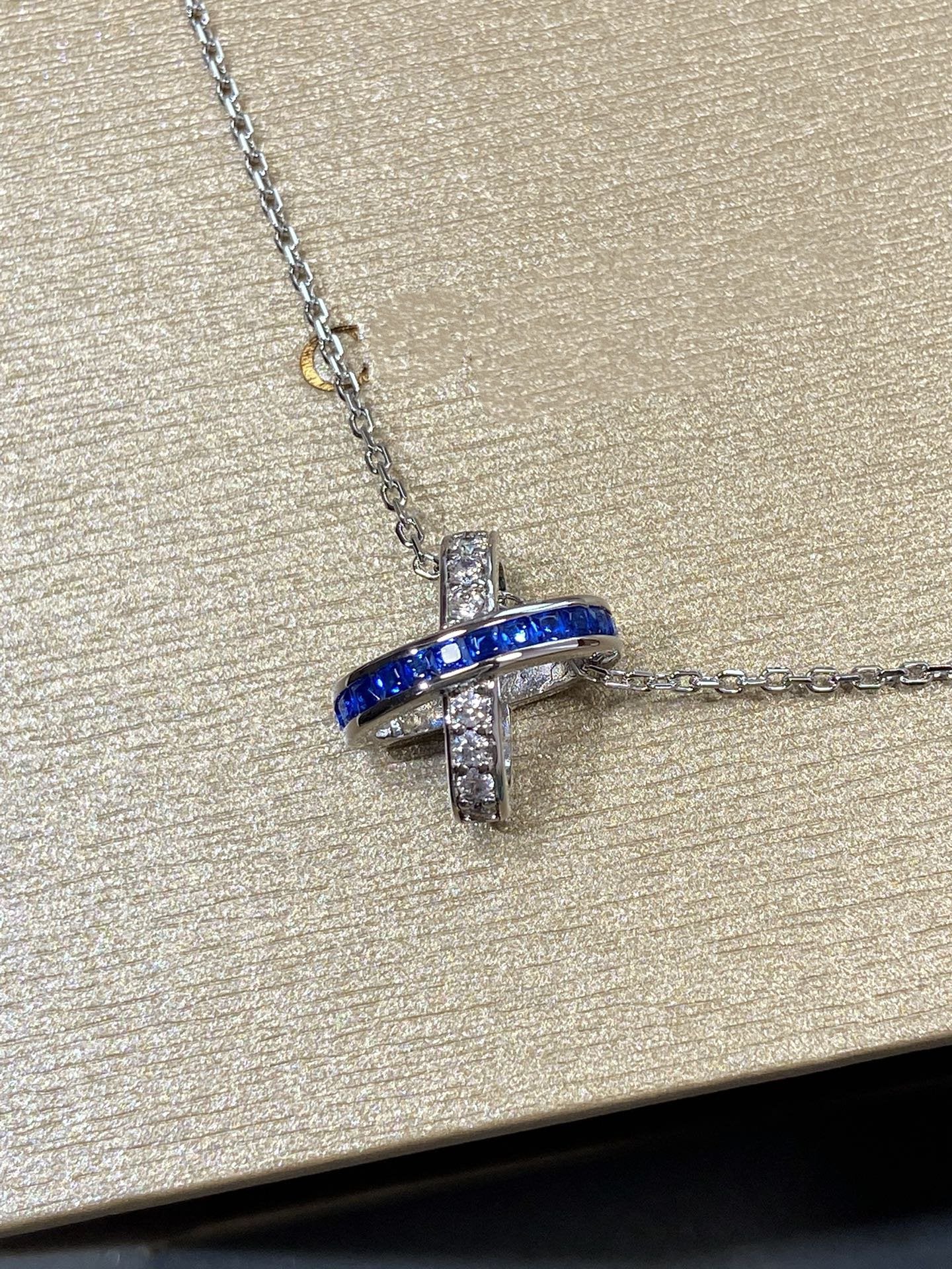 [Angela Jewellery]LIENS DIAMOND SILVER NECKLACE
