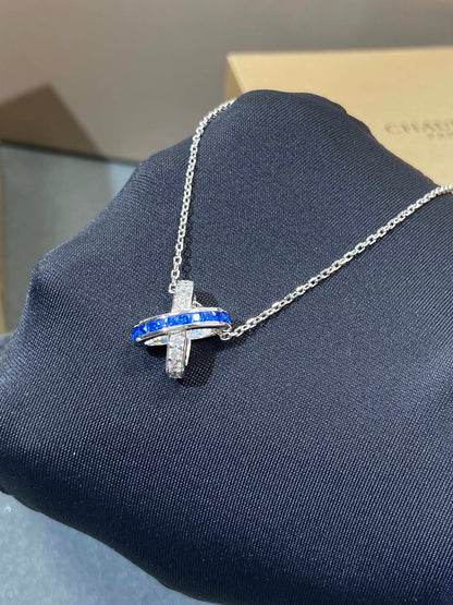 [Angela Jewellery]LIENS DIAMOND SILVER NECKLACE