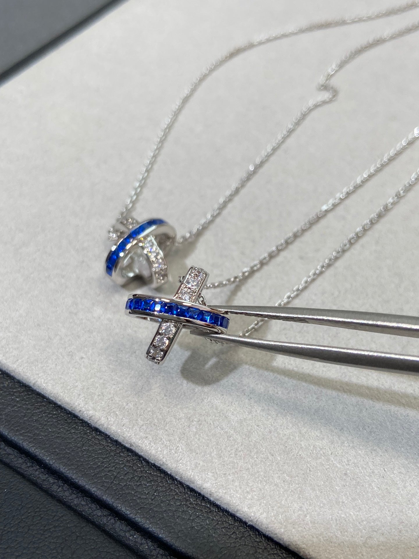 [Angela Jewellery]LIENS DIAMOND SILVER NECKLACE