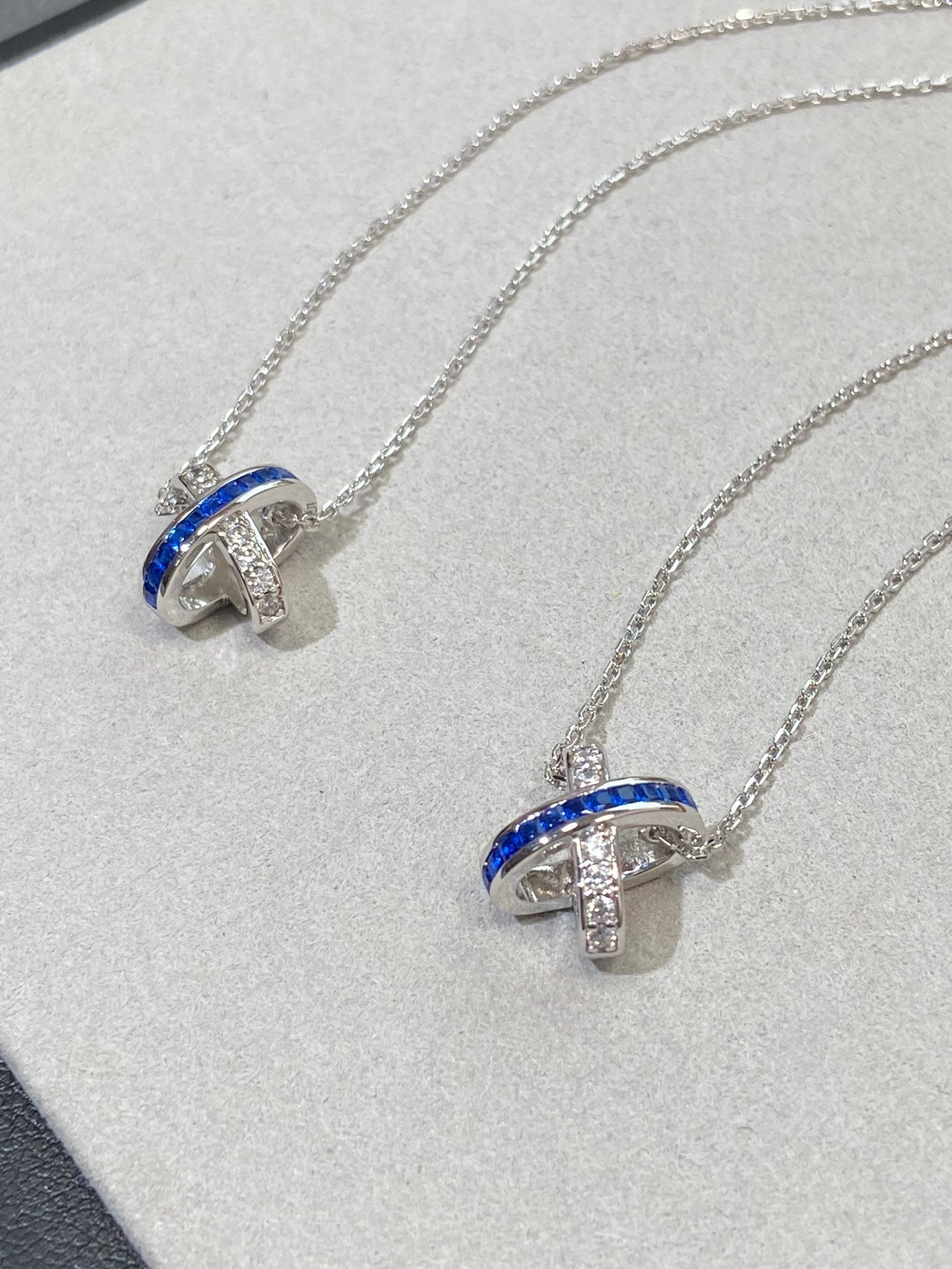 [Angela Jewellery]LIENS DIAMOND SILVER NECKLACE