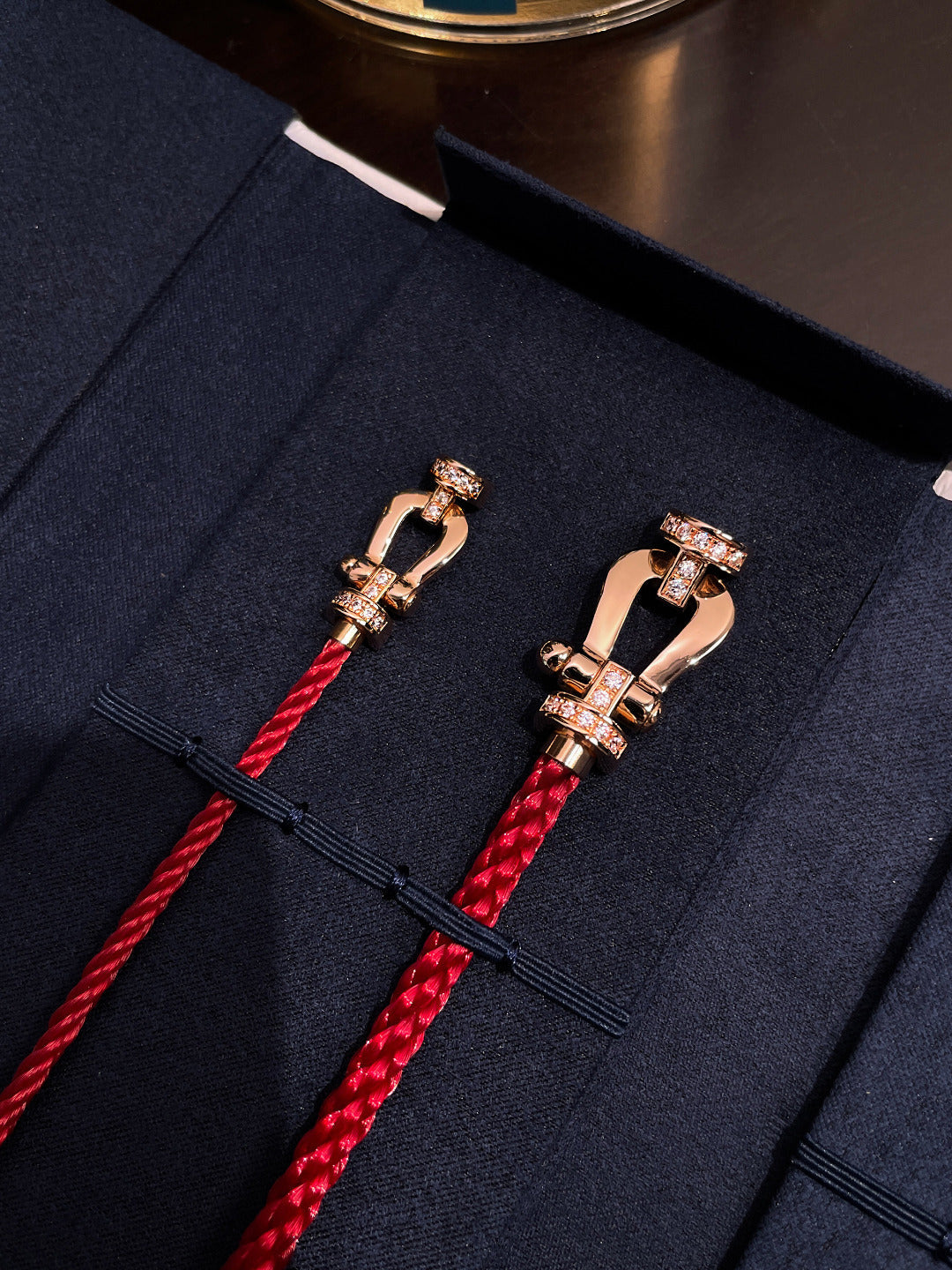 [Angela Jewellery]FORCE 10 HALBDIAMANT ROSA GOLD ROT CORDERI GROSSES UND MITTLERES MODELL