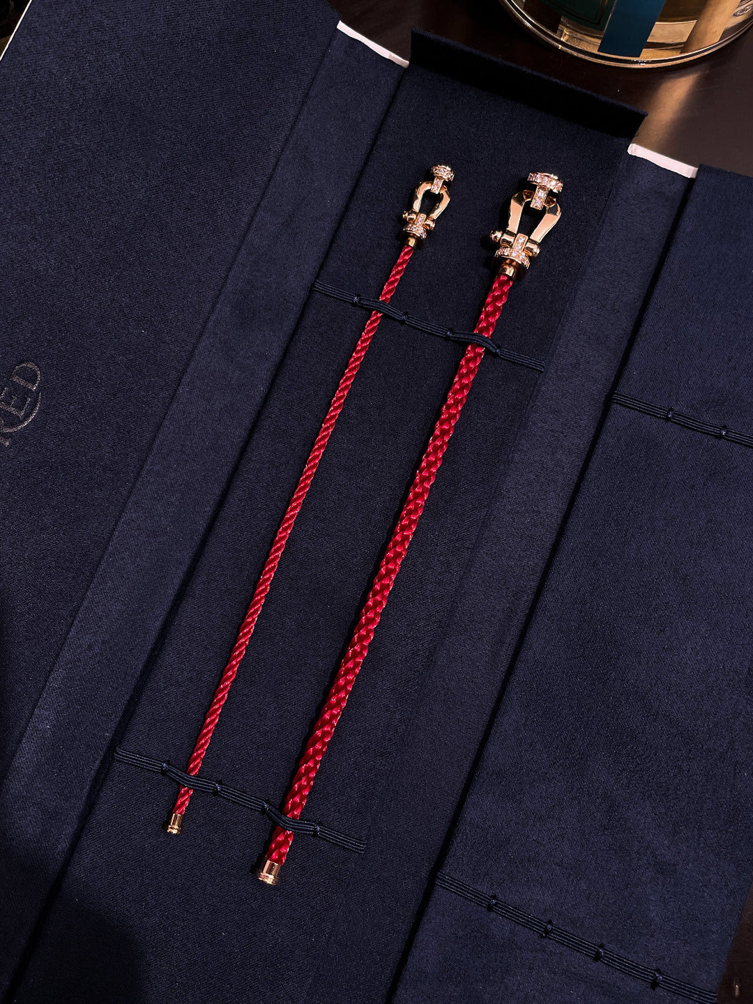 [Angela Jewellery]FORCE 10 HALBDIAMANT ROSA GOLD ROT CORDERI GROSSES UND MITTLERES MODELL