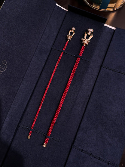 [Angela Jewellery]FORCE 10 HALBDIAMANT ROSA GOLD ROT CORDERI GROSSES UND MITTLERES MODELL