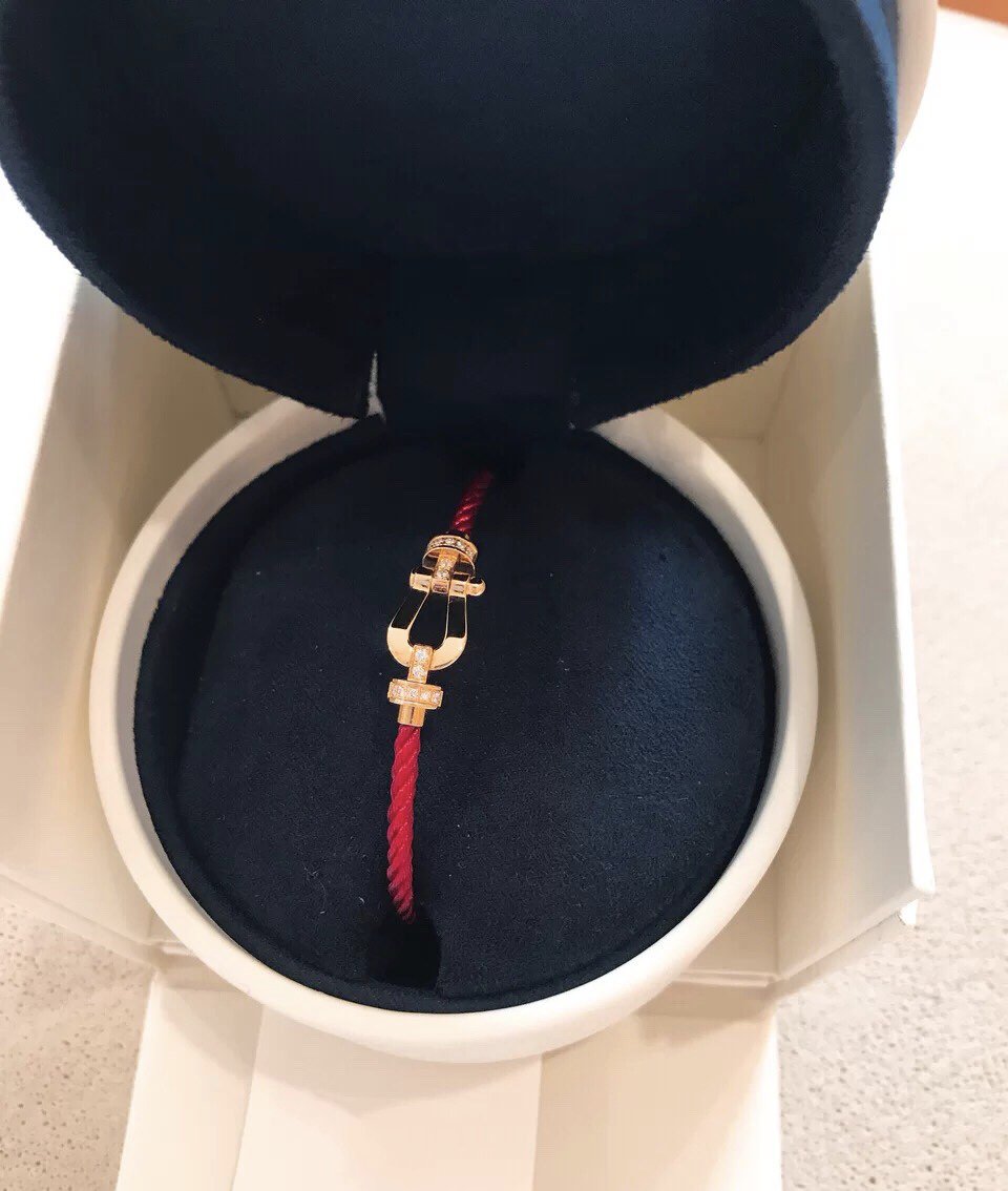 [Angela Jewellery]FORCE 10 HALBDIAMANT ROSA GOLD ROT CORDERI GROSSES UND MITTLERES MODELL