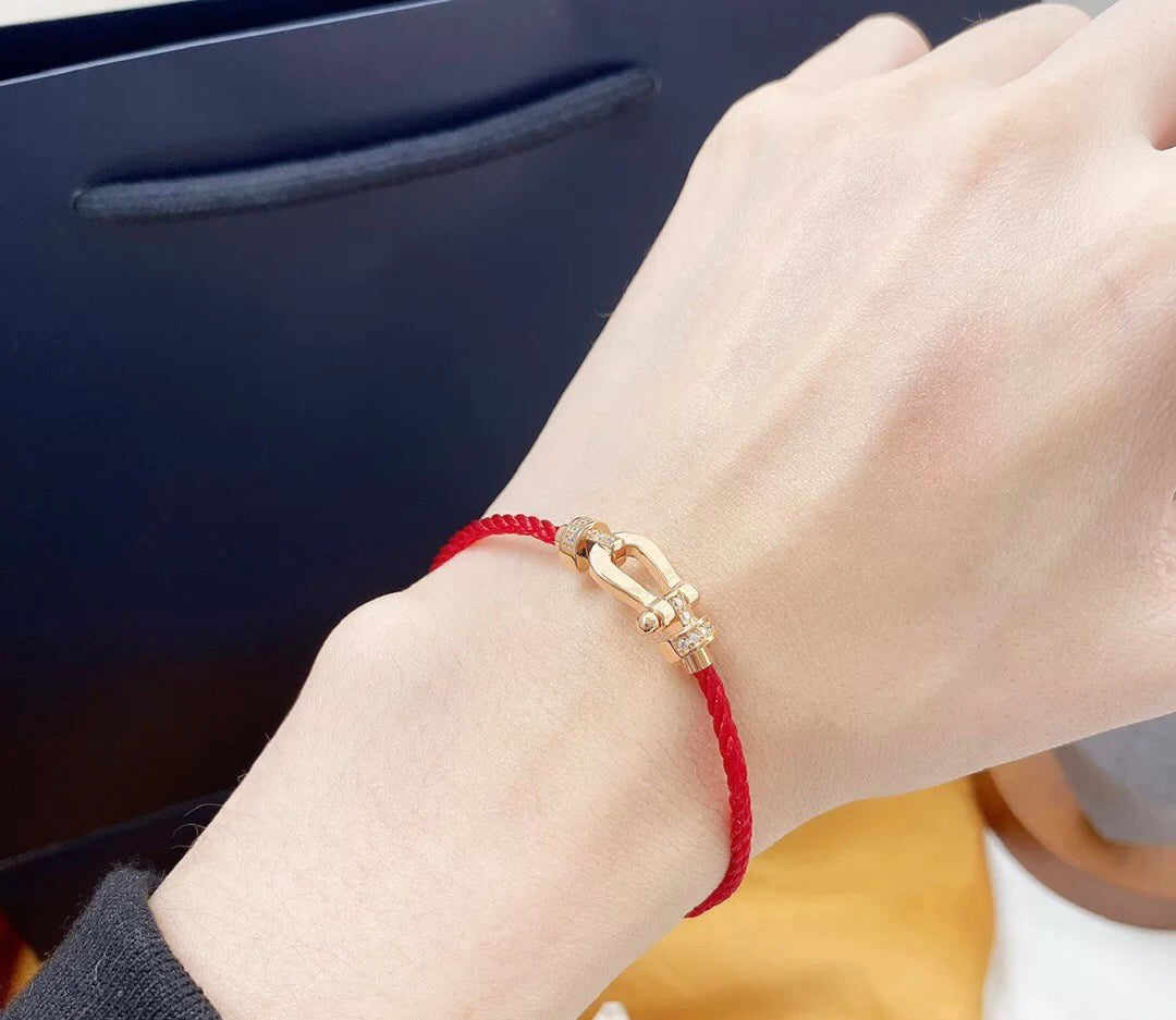 [Angela Jewellery]FORCE 10 HALBDIAMANT ROSA GOLD ROT CORDERI GROSSES UND MITTLERES MODELL