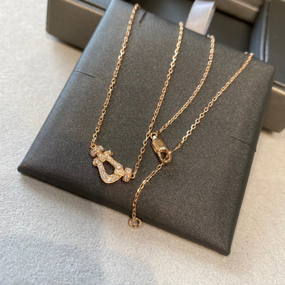 [アンジェラジュエリー]フォース10 ダイヤモンド ピンクゴールド ネックレス ミニモデル