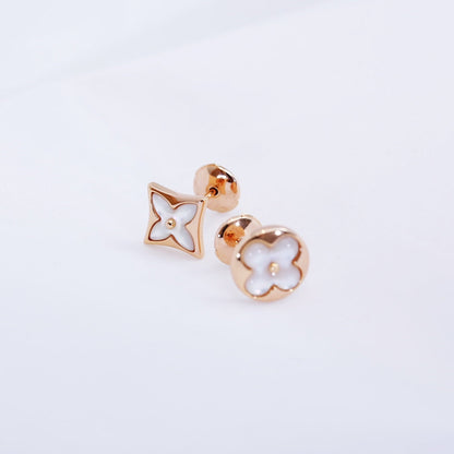 [アンジェラジュエリー]スター＆サン ピンクゴールド モップ スタッドピアス