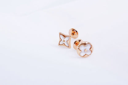 [アンジェラジュエリー]スター＆サン ピンクゴールド モップ スタッドピアス