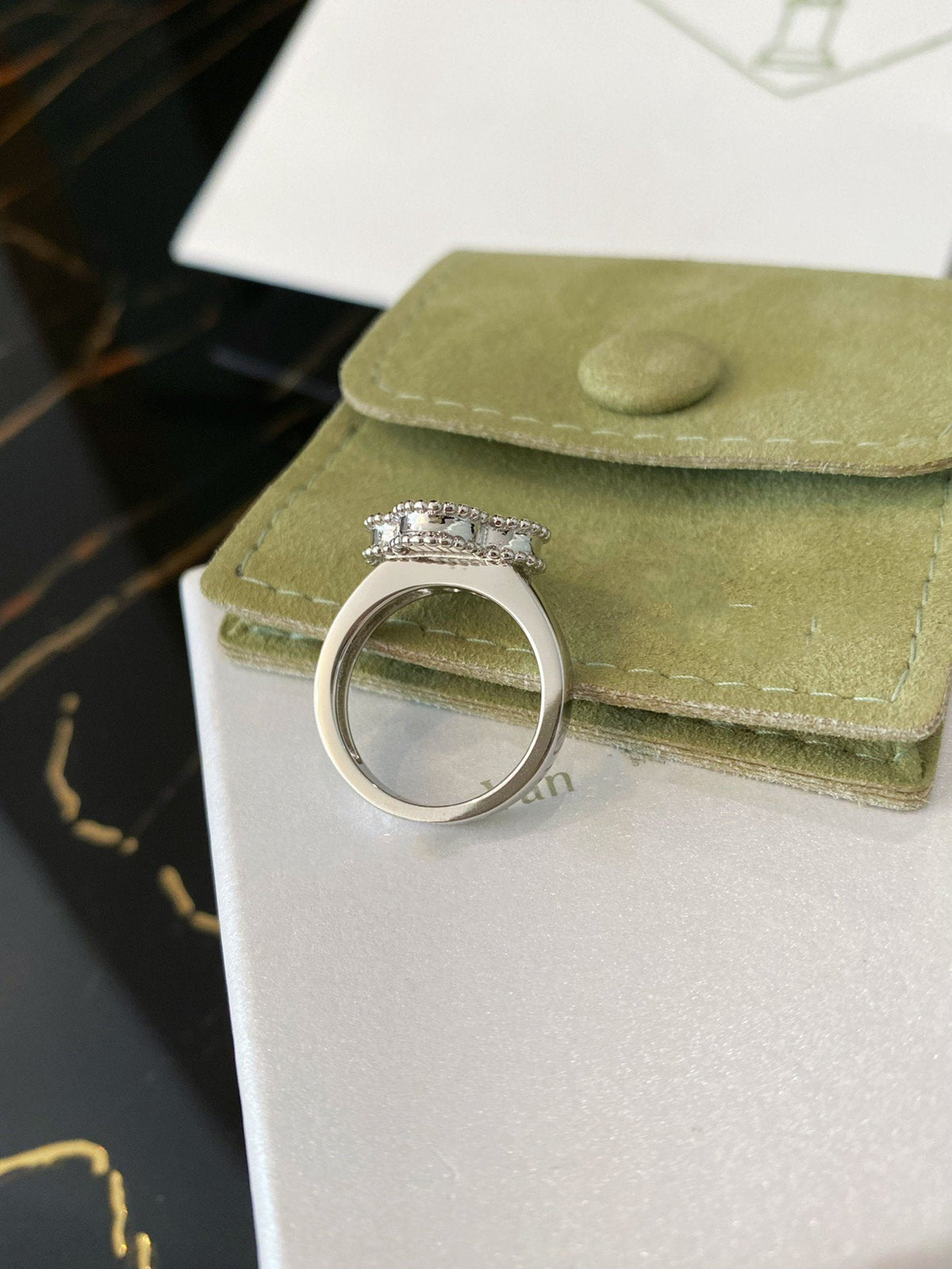 [Angela Schmuck] KLEEBLATT SILBERRING