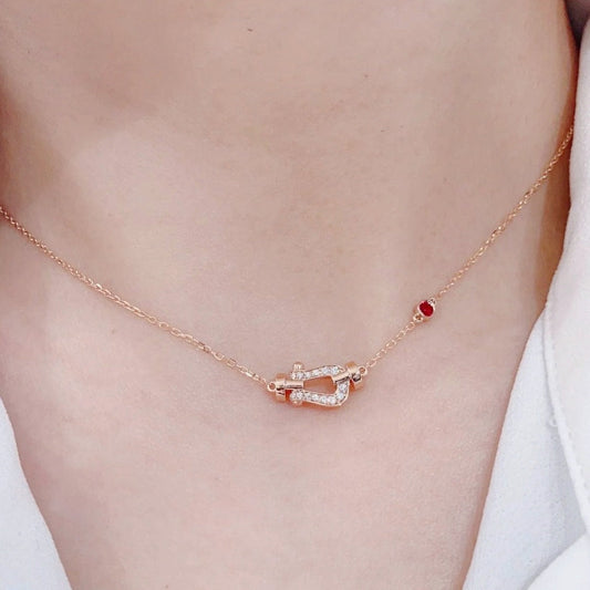 [Angela Jewellery]FORCE 10 DIAMOND PINK GOLD NECKLACE