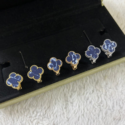 [Angela Jewellery]CLOVER PIETERSITE MEDIUM STUD EARRINGS