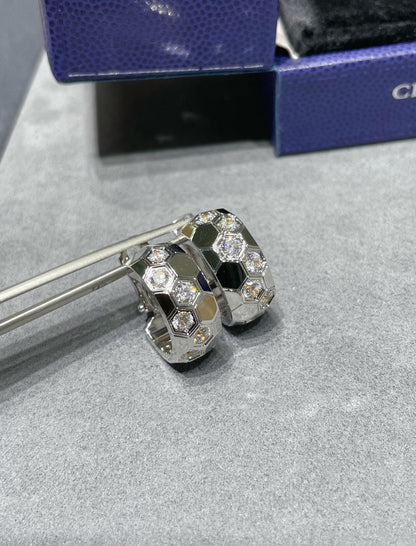 [Angela Jewellery]BEE LOVE DIAMOND HOOP EARRINGS
