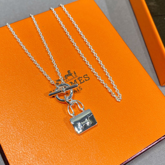 [Angela Jewellery]CONSTANCE PEDANT SILVER NECKLACE