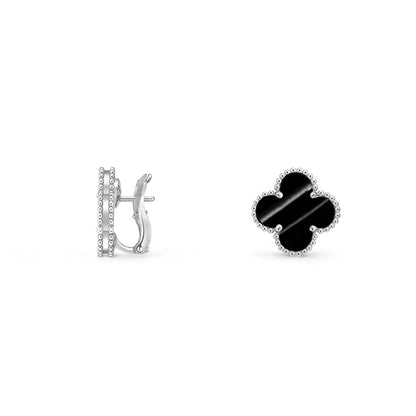 [Angela Jewelry]CLOVER SILVER 15MM MOP EARRINGS COLLECTION