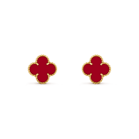 [Angela Jewellery]CLOVER MEDIUM 1 MOTIFS CARNELIAN  EARRINGS