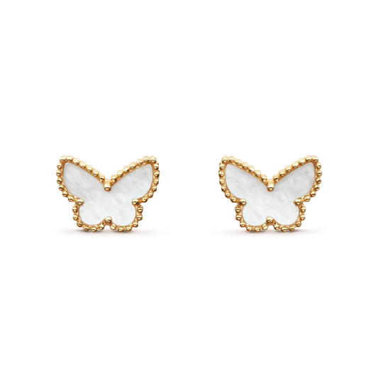 [Angela Jewelry]SWEET BUTTERFLY MOP EARSTUDS