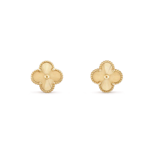 [Angela Jewellery]CLOVER MINI 9.5MM LASER EARRINGS