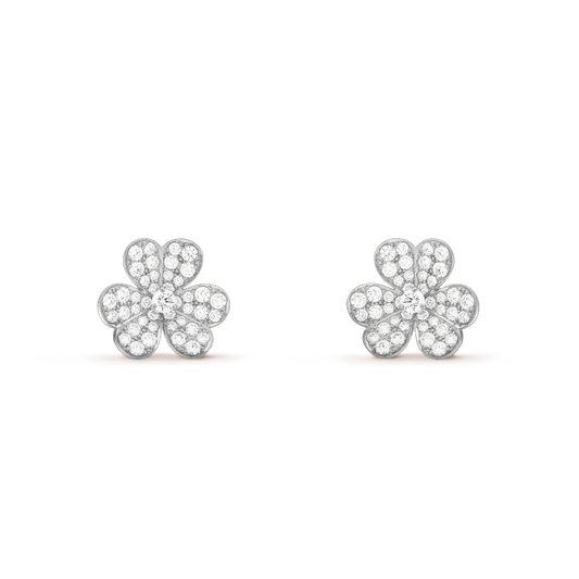 [Angela Jewellery]CLOVER COMOS DIAMOND EARRINGS SILVER