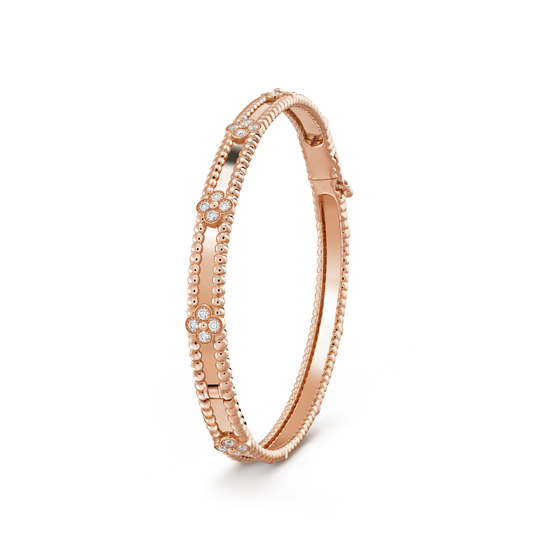 [Angela Jewellery]CLOVER BRACELET 4MM DIAMONDS