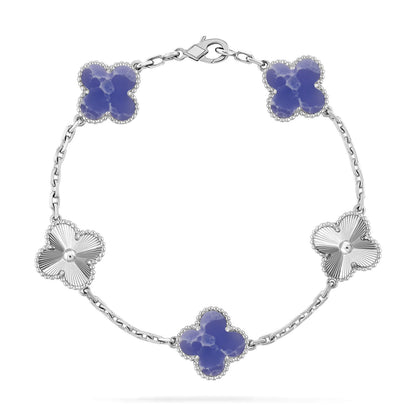 [Angela Jewelry]CLOVER 5 MOTIF BLUE VEINS BRACELET COLLECTION