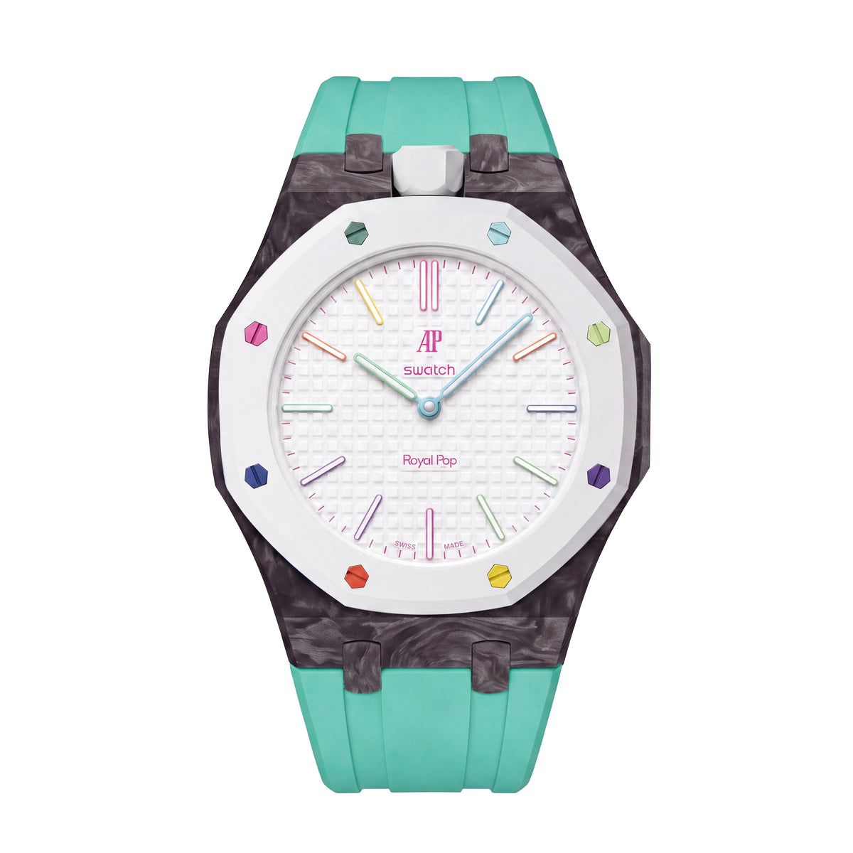 Royal Oak Pop Exclusive Carbon‑fiber Case & Silicone Strap