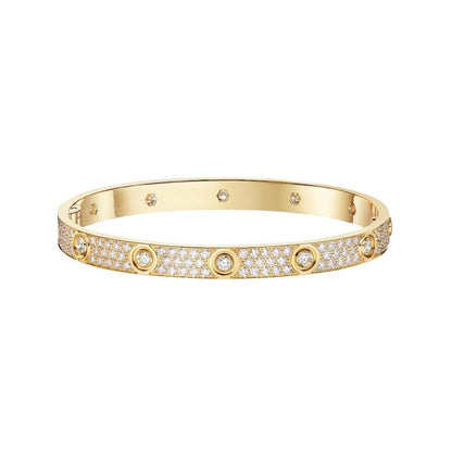 [Angela Jewelry]LOVE BRACELET 6.1MM DIAMOND-PAVED 10 BIG DIAMONDS