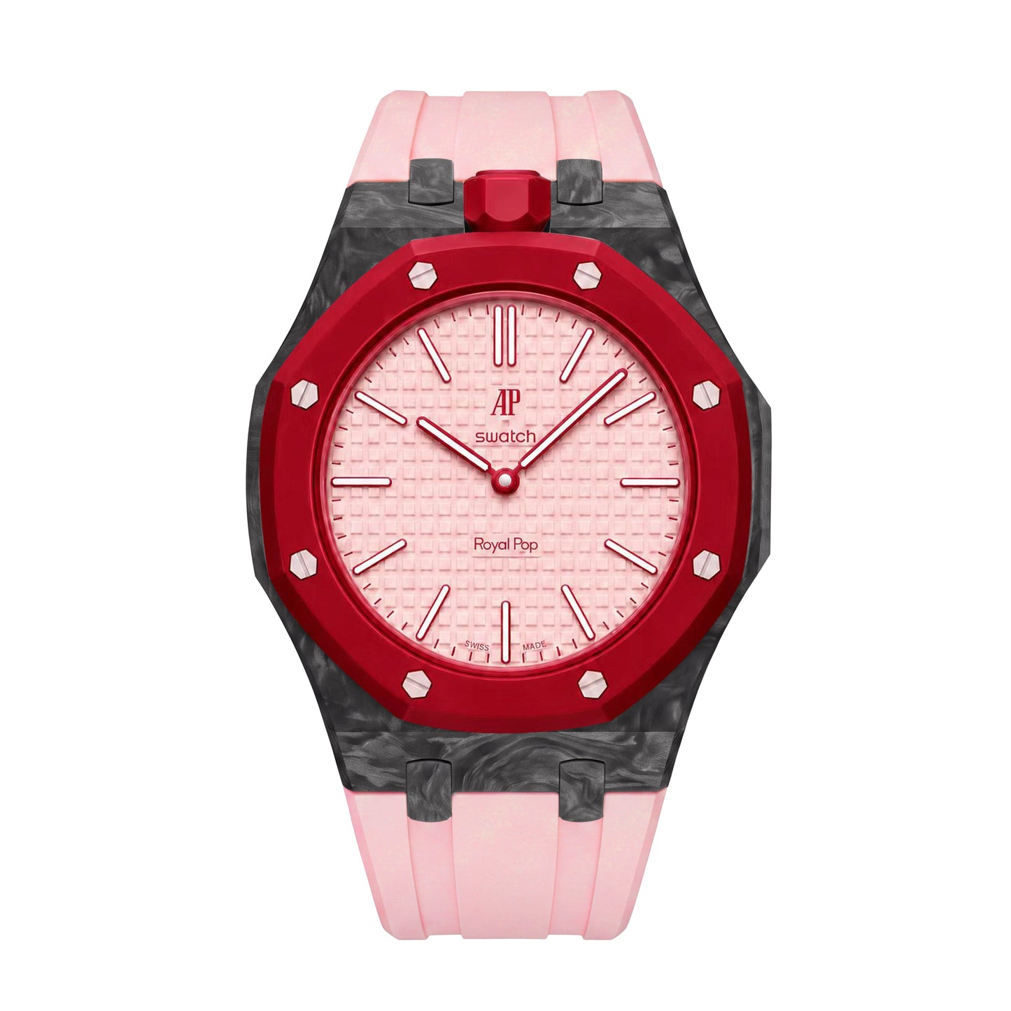 Royal Oak Pop Exclusive Carbon‑fiber Case & Silicone Strap