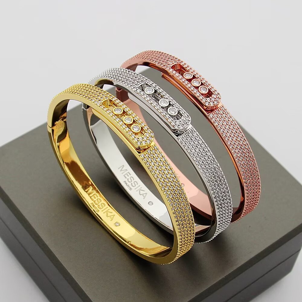 [Angela Jewelry]Move Noa Full Pavé Diamond Bangle Bracelet