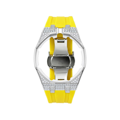 Royal Oak Pop Exclusive Steel Case With Diamond(Moissanite) & Silicone Strap