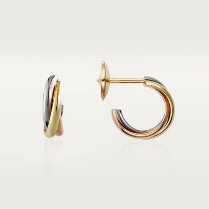[Angela Jewelry]TRINITY ON DIAMOND MINI EARRINGS