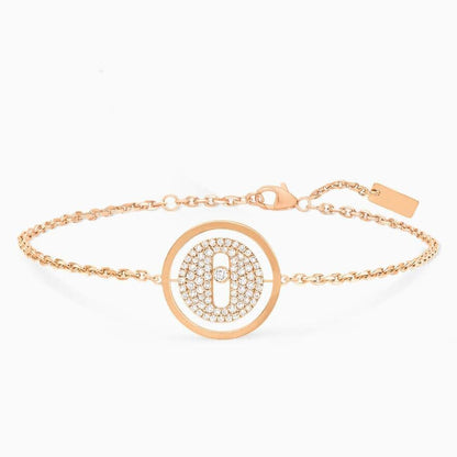 [Angela Jewelry]LUCKY MOVE DIAMOND PAVED BRACELET