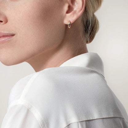 [Angela Jewelry]TRINITY ON DIAMOND MINI EARRINGS