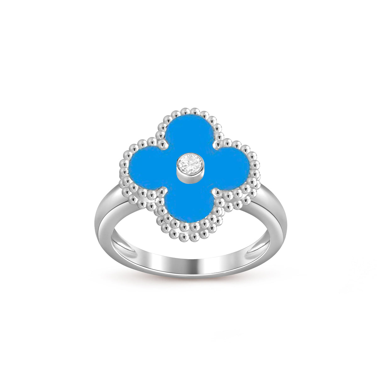 [Angela Jewelry]CLOVER SILVER DIOMND RING COLLECTION