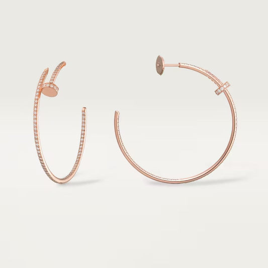 [Angela Jewelry]JUSTE FULL DIAMOND LARGE EARRINGS