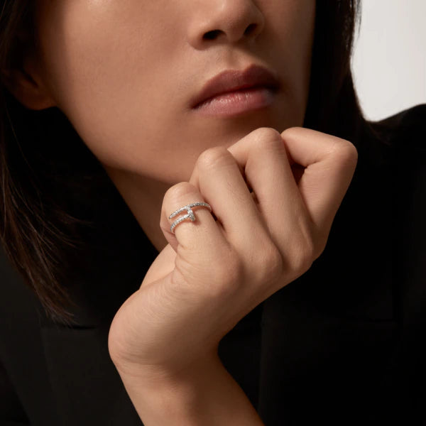 [Angela Jewellery]JUSTE RING 1.8MM SILVER DIAMONDS