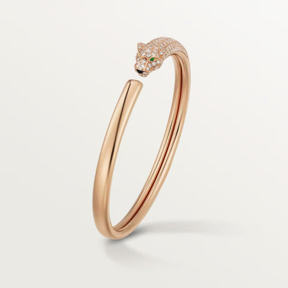 [Angela Jewelry]PANTHERE HALF DIAMOND OPEN BRACELET