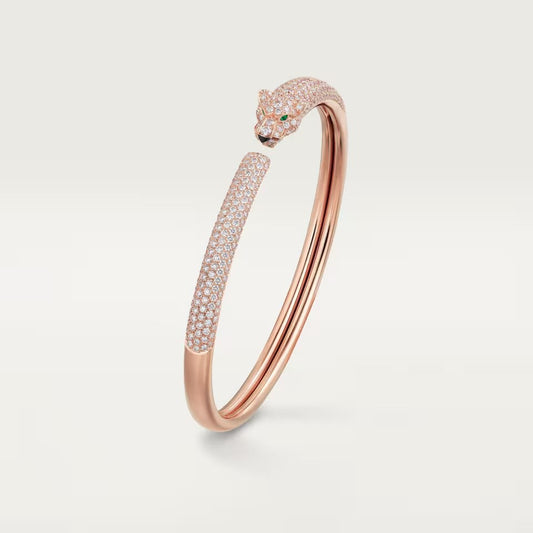 [Angela Jewelry]PANTHERE FULL DIAMOND OPEN BRACELET