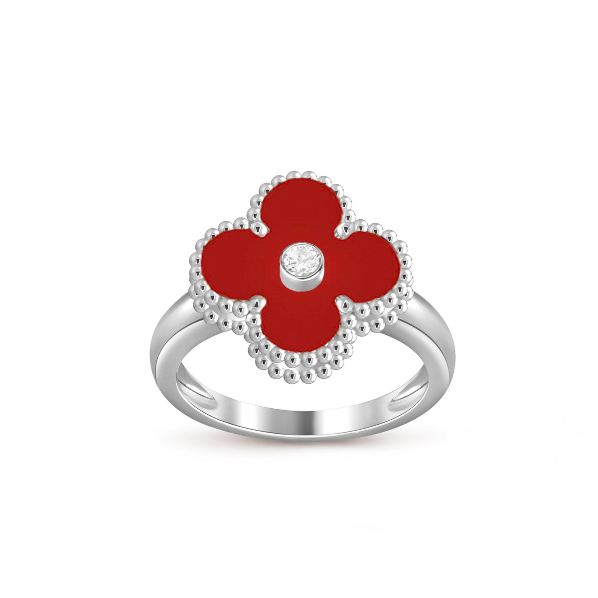 [Angela Jewelry]CLOVER SILVER DIOMND RING COLLECTION