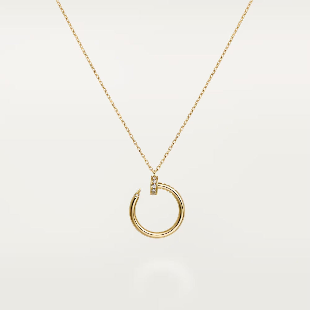 [Angela Jewelry]JUSTE NECKLACE HALF DIAMOND