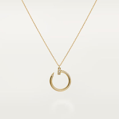 [Angela Jewelry]JUSTE NECKLACE HALF DIAMOND