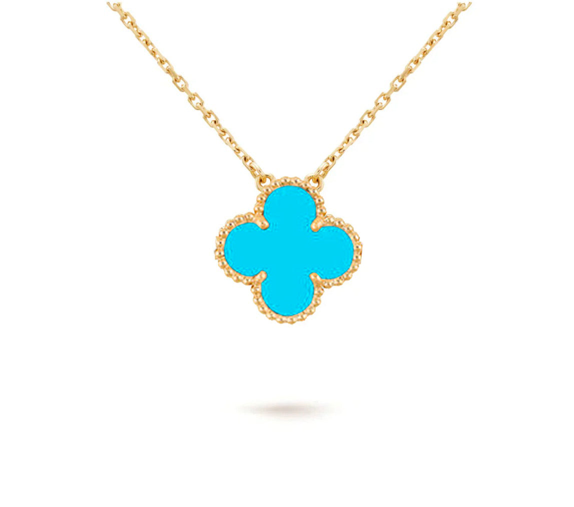 [Angela Jewelry]CLOVER 15MM SINGLE FLOWER NECKLACE COLLECTION