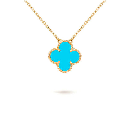 [Angela Jewelry]CLOVER 15MM SINGLE FLOWER NECKLACE COLLECTION