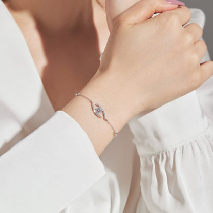 [Angela Jewelry]Lucky Eye Pave-Set Diamond Bracelet
