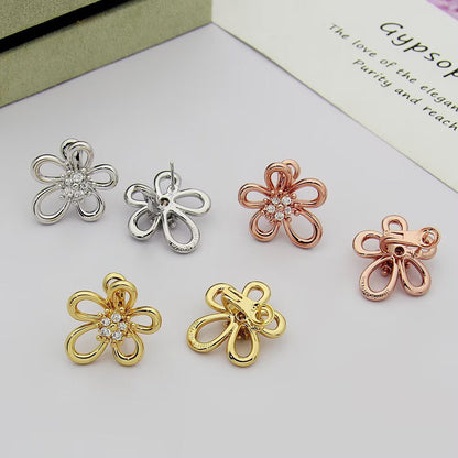 [Angela Jewelry] FLOWERLACE EARRING 5 DIAMONDS