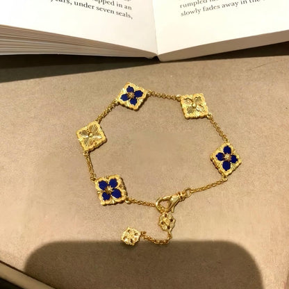 [Angela Jewelry]OPERA 5 MOTIFS TULLE ENAMEL BRACELET