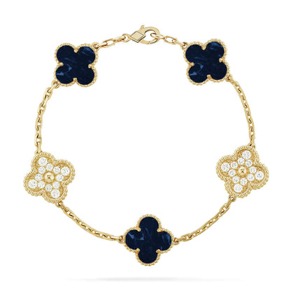[Angela Jewelry]CLOVER 5 MOTIF PIETERSITE BRACELET COLLECTION