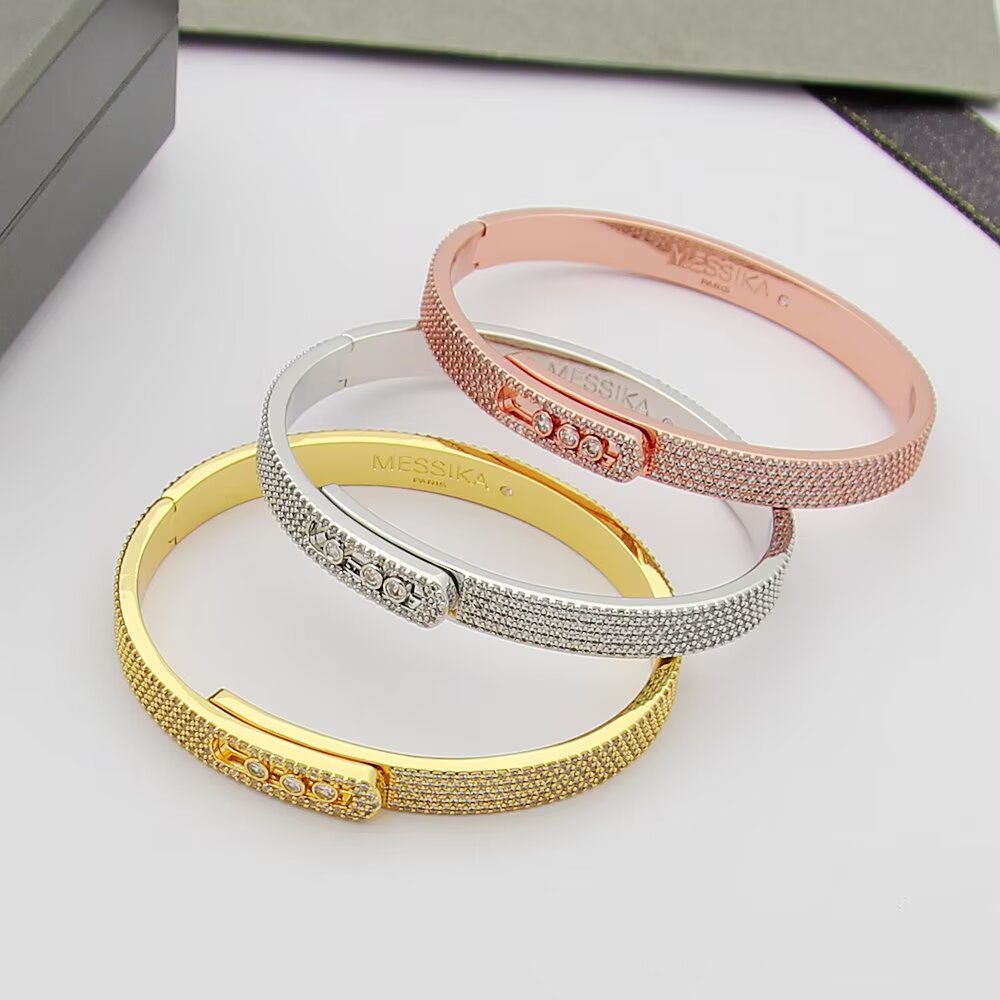 [Angela Jewelry]Move Noa Full Pavé Diamond Bangle Bracelet
